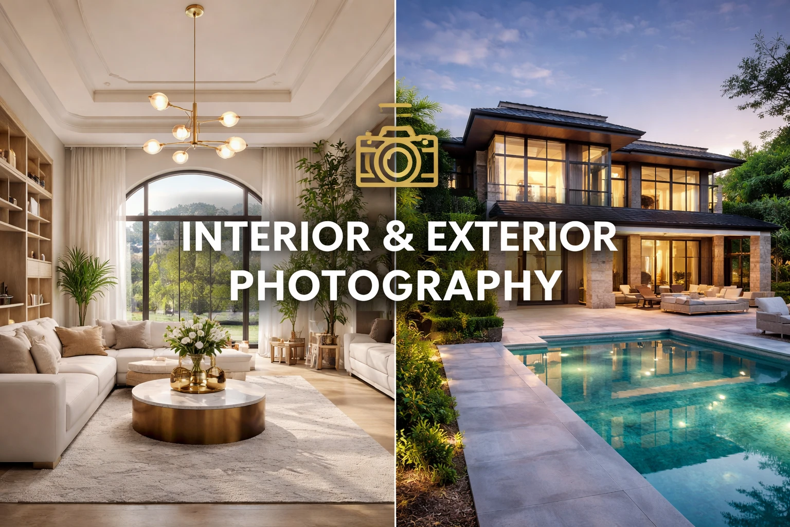 Interior & Exterior Photography - Professional real estate photography service